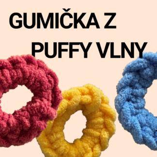 Gumička do vlasov z puffy vlny